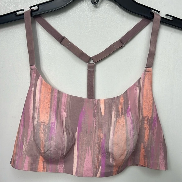 Auden Multicolor Pastels Ladie’s Unlined Bralette, Adjustable Straps, Sz L - Picture 1 of 8